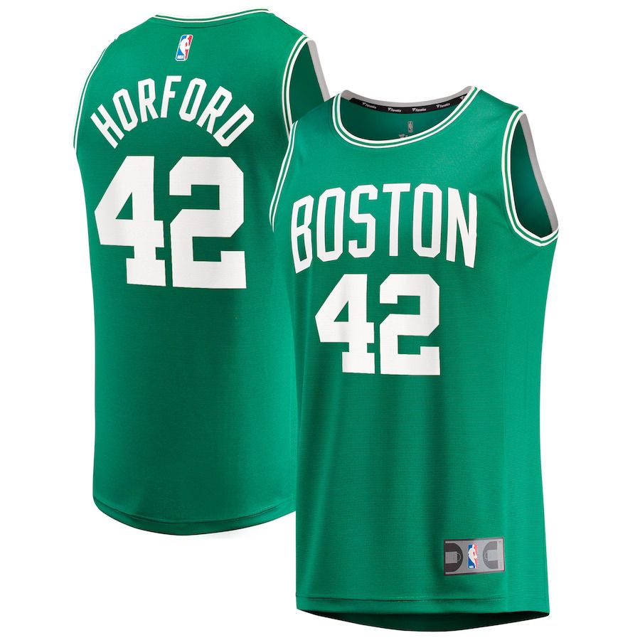 Men Boston Celtics 42 Al Horford Fanatics Branded Kelly Green Fast Break Replica NBA Jersey